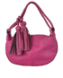 Angelica Braided Tassel Hobo, £320, Handbags, Pink, Leather, Front view